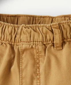 Pantalon relax bébé garçon camel avec grandes poches
