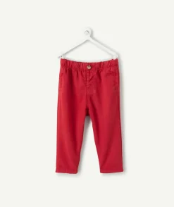 Pantalon relax bébé garçon rouge