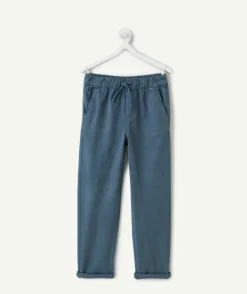 Pantalon relax garçon bleu