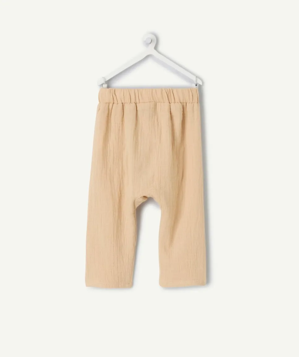 Pantalon sarouel bébé garçon beige
