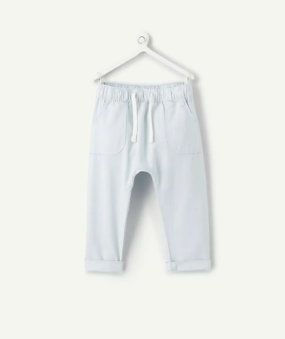 Pantalon sarouel bébé garçon bleu clair