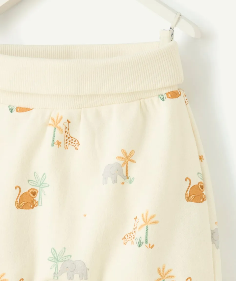 Pantalon sarouel pour naissance imprimé safari