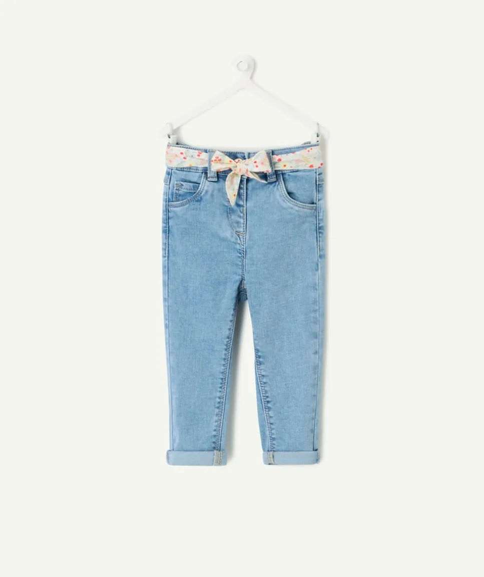 Pantalon slim bébé fille bleu