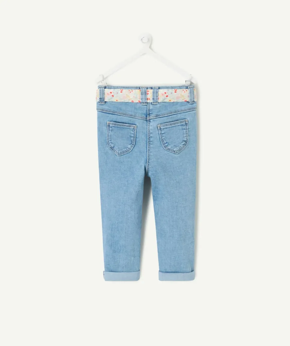 Pantalon slim bébé fille bleu