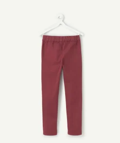 Pantalon slim garçon bordeaux