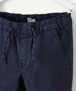 Pantalon slim pour garçon bleu nuit