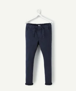 Pantalon slim pour garçon bleu nuit