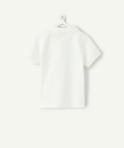 Polo bébé garçon blanc imprimé message