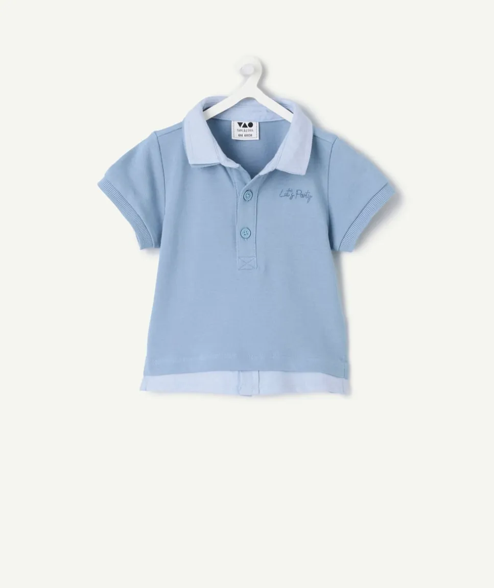 Polo bébé garçon bleu