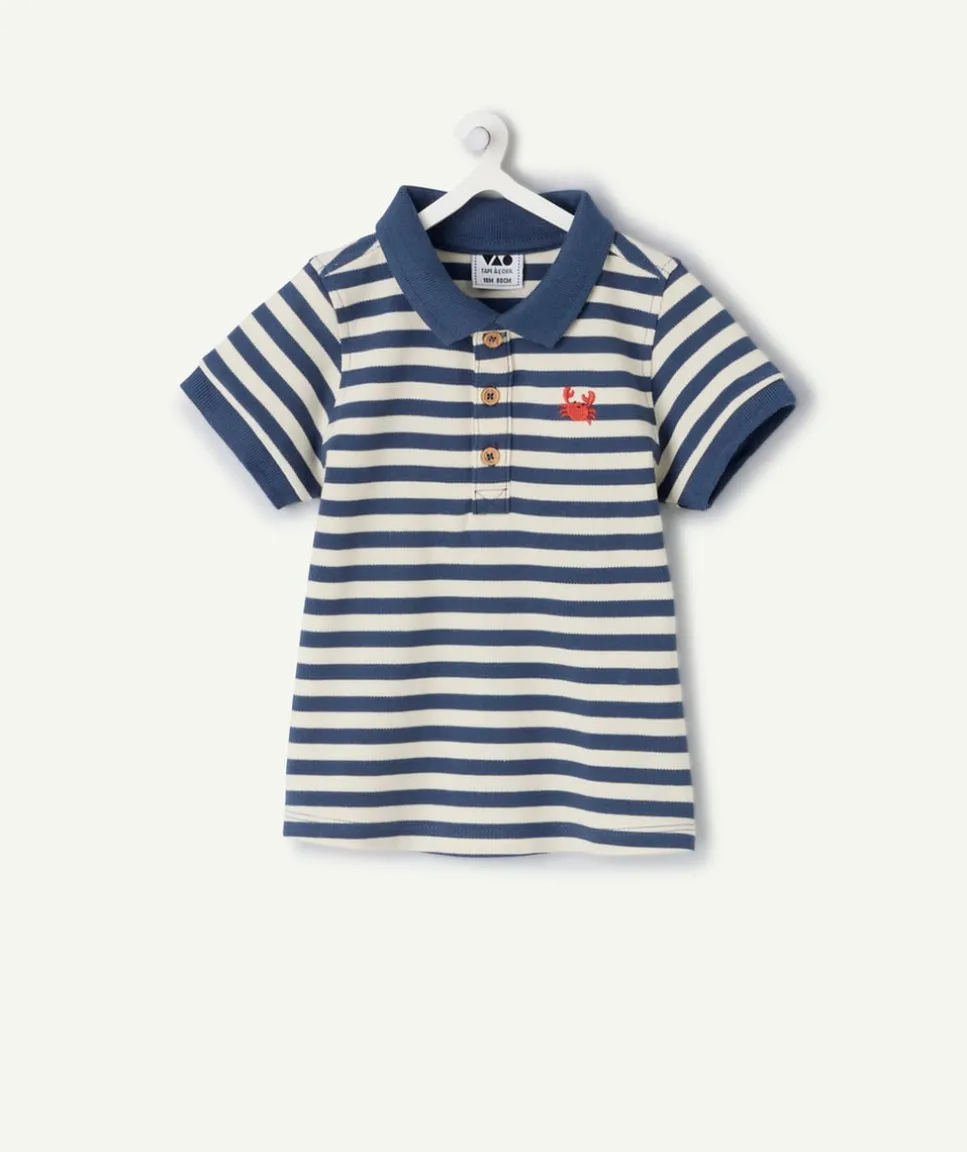Polo bébé garçon rayé marine