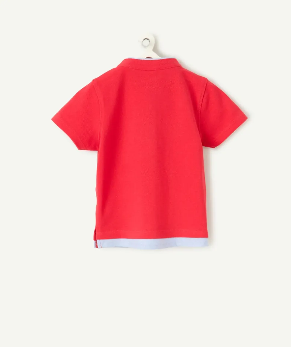 Polo bébé garçon rouge