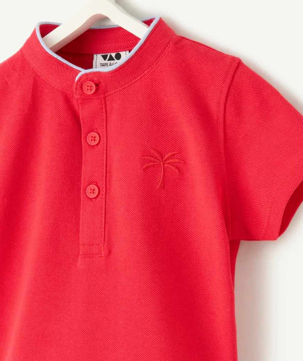 Polo bébé garçon rouge