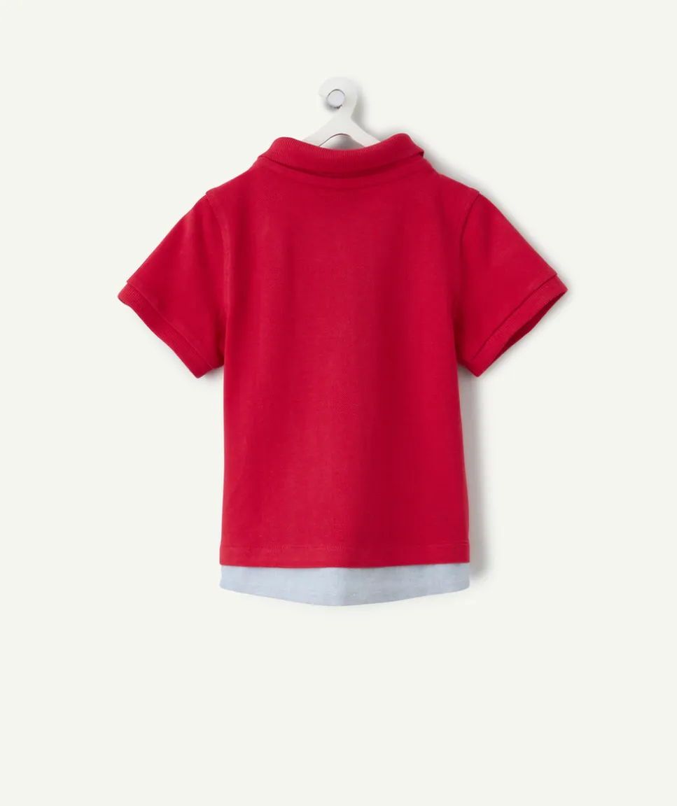 Polo bébé garçon rouge