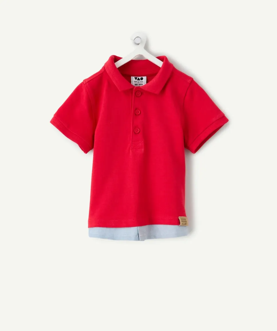 Polo bébé garçon rouge
