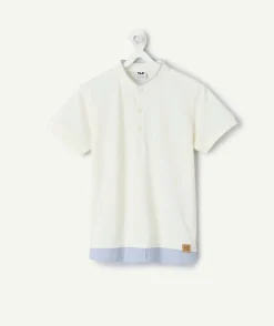 Polo garçon blanc