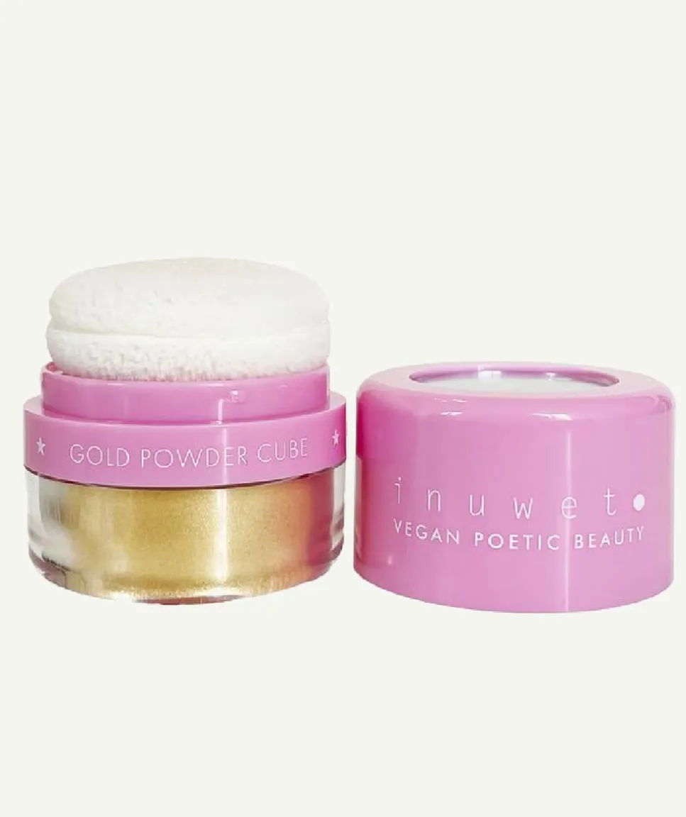 Poudre pailletée dorée pour fille