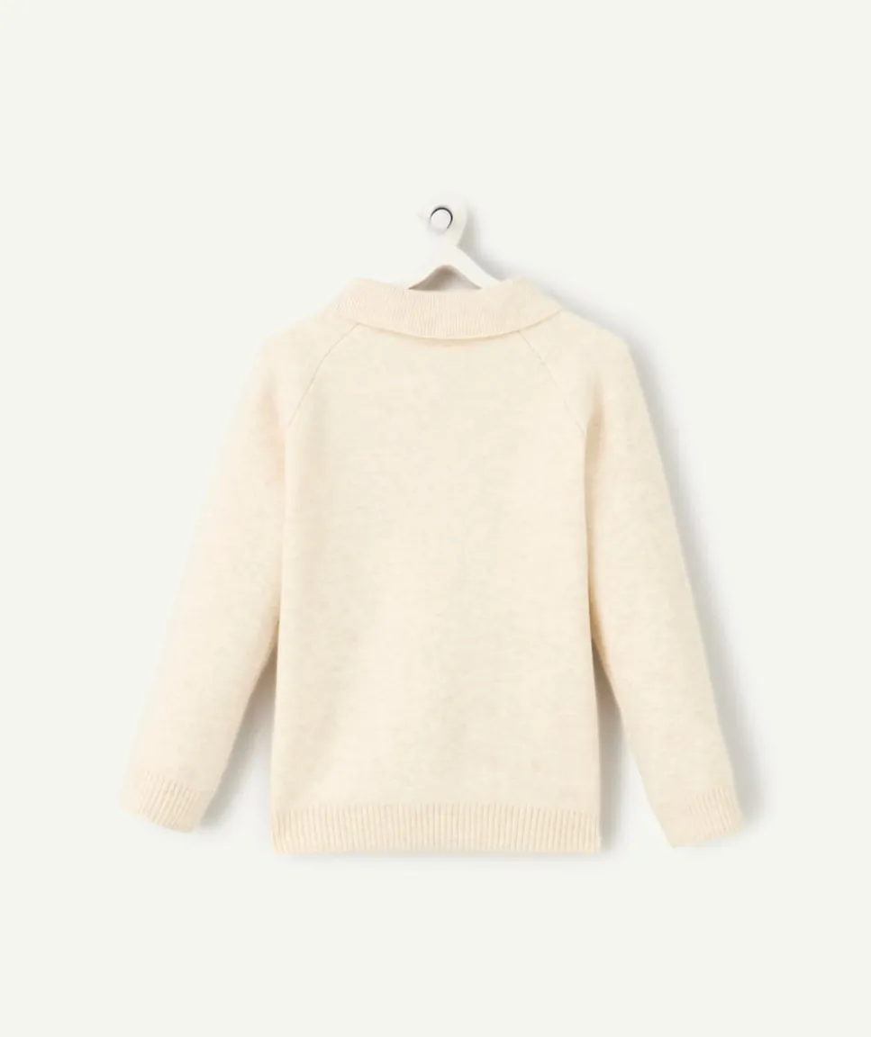 Pull bébé garçon écru