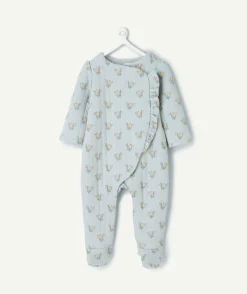 Pyjama bébé imprimé fleuri croisé