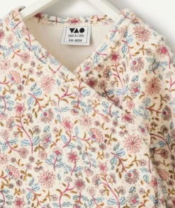 Pyjama chaud effet velours bébé fille imprimé fleuri