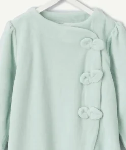 Pyjama chaud effet velours bébé fille vert