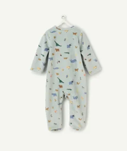 Pyjama chaud effet velours bébé garçon imprimé animaux