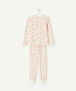 Pyjama chaud effet velours fille imprimé noël