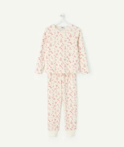 Pyjama chaud effet velours fille imprimé noël