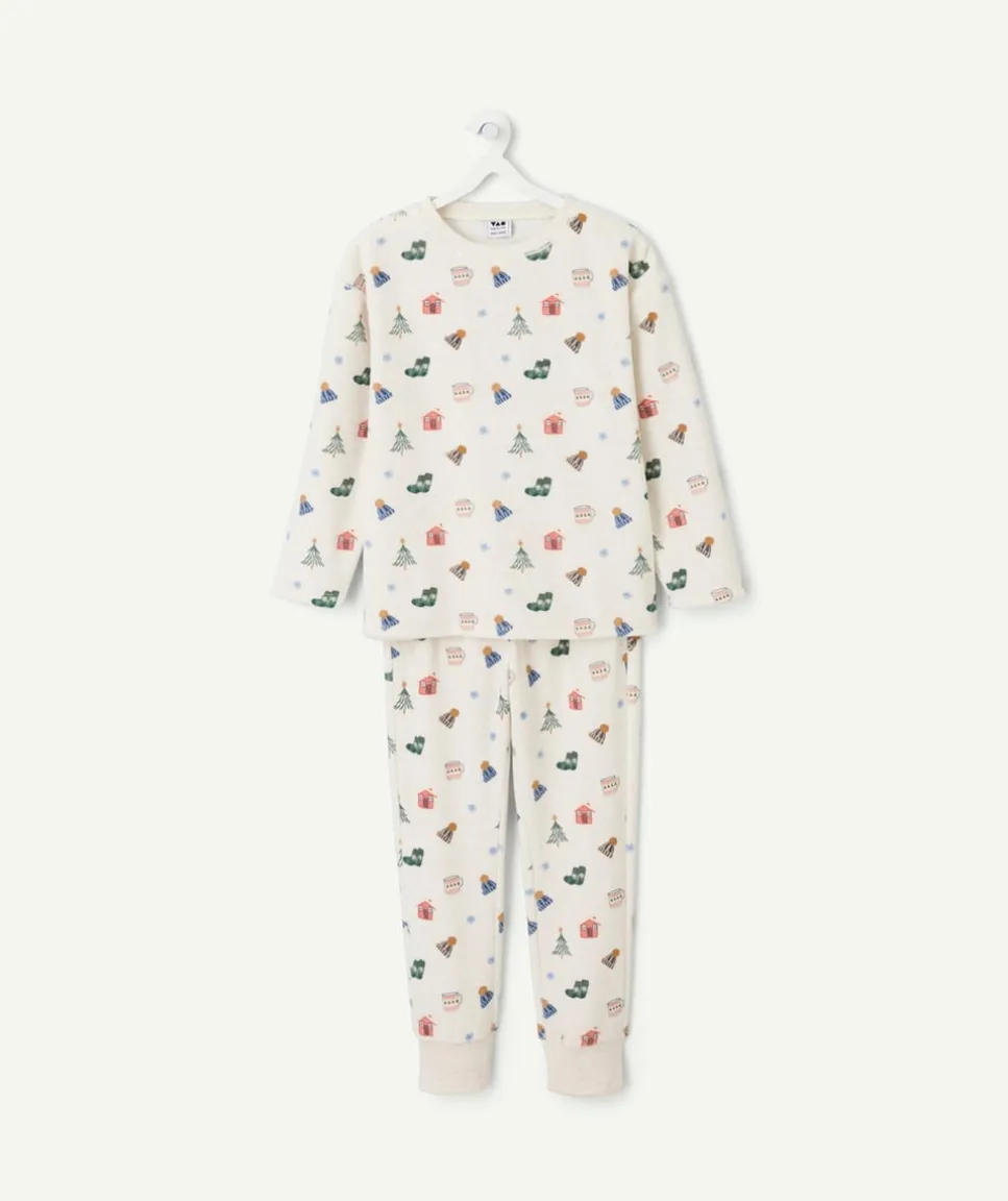 Pyjama chaud molletonné garçon imprimé hivernal