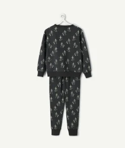 Pyjama chaud molletonné garçon imprimé skater
