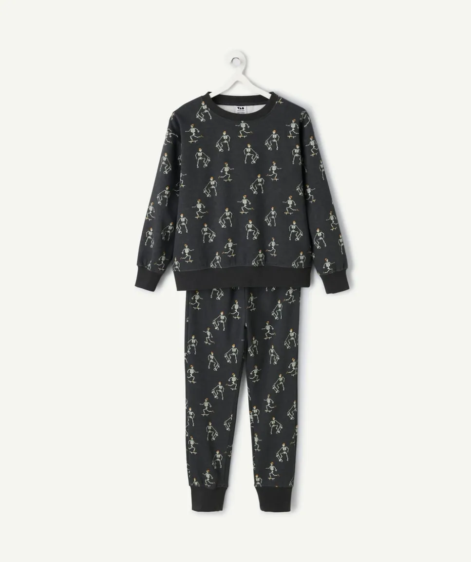 Pyjama chaud molletonné garçon imprimé skater