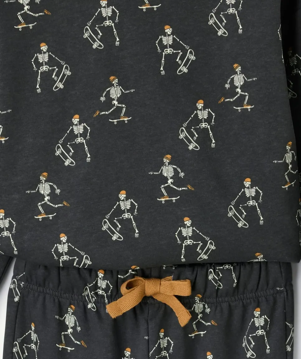 Pyjama chaud molletonné garçon imprimé skater