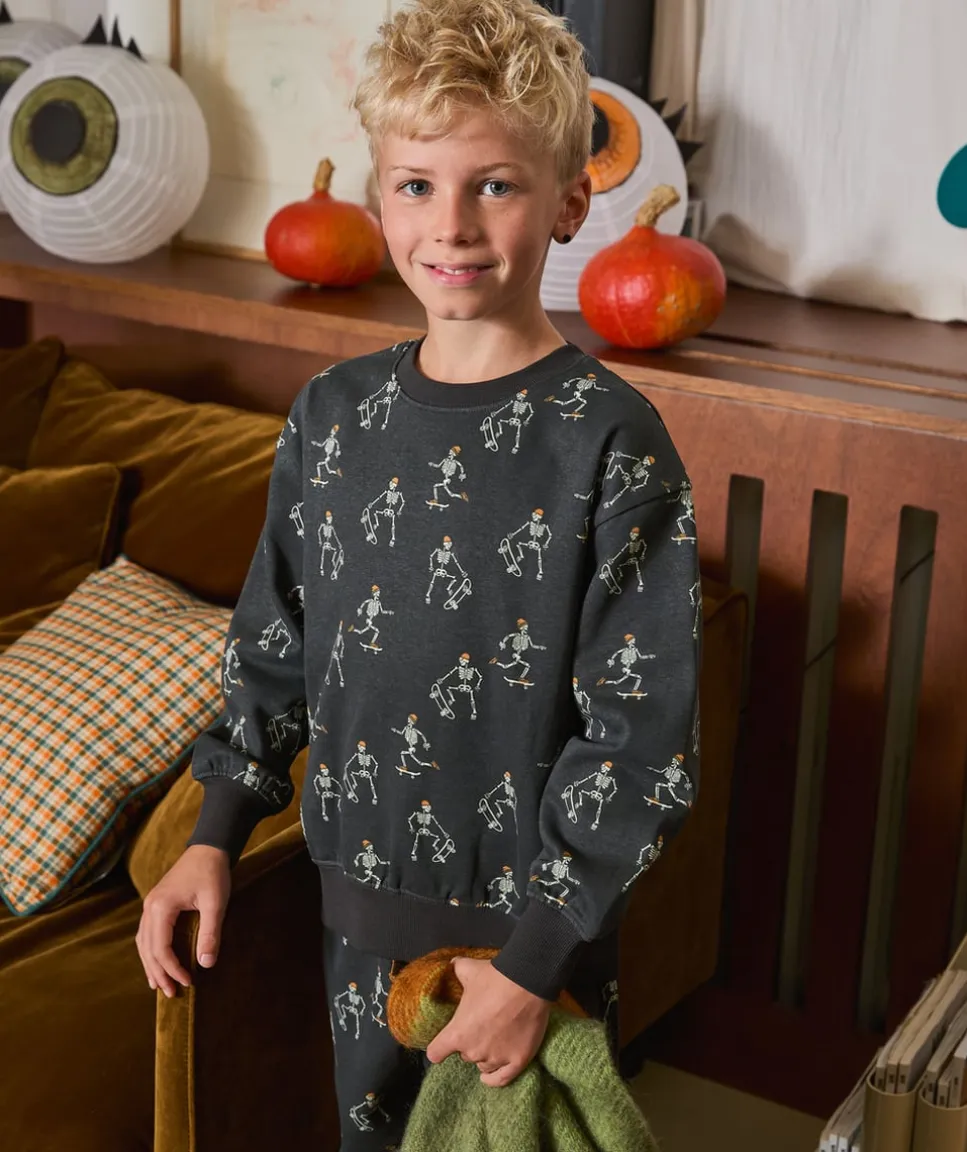 Pyjama chaud molletonné garçon imprimé skater
