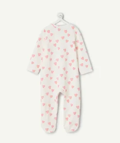 Pyjama coton bébé fille imprimé cœur
