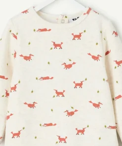 Pyjama coton bébé garçon imprimé renards