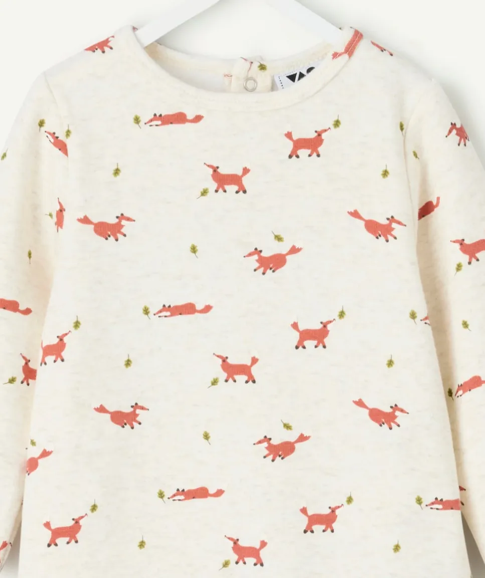Pyjama coton bébé garçon imprimé renards