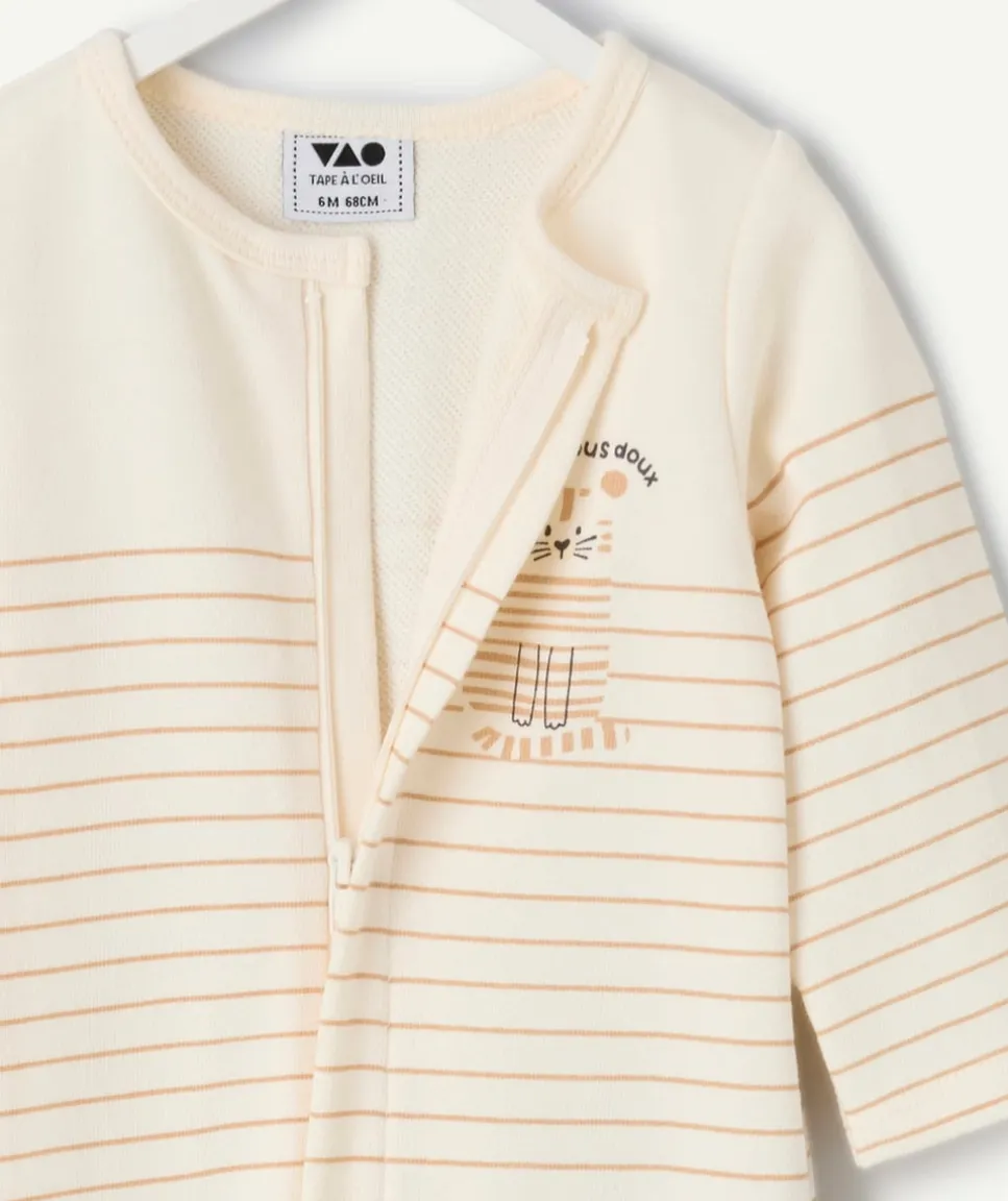 Pyjama coton bébé garçon rayé