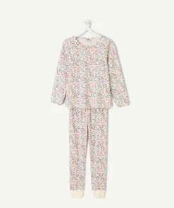 Pyjama coton fille imprimé floral