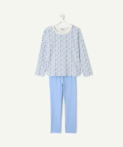 Pyjama coton fille imprimé floral
