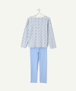 Pyjama coton fille imprimé floral