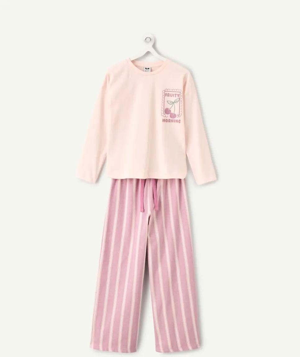 Pyjama coton fille imprimé fruits