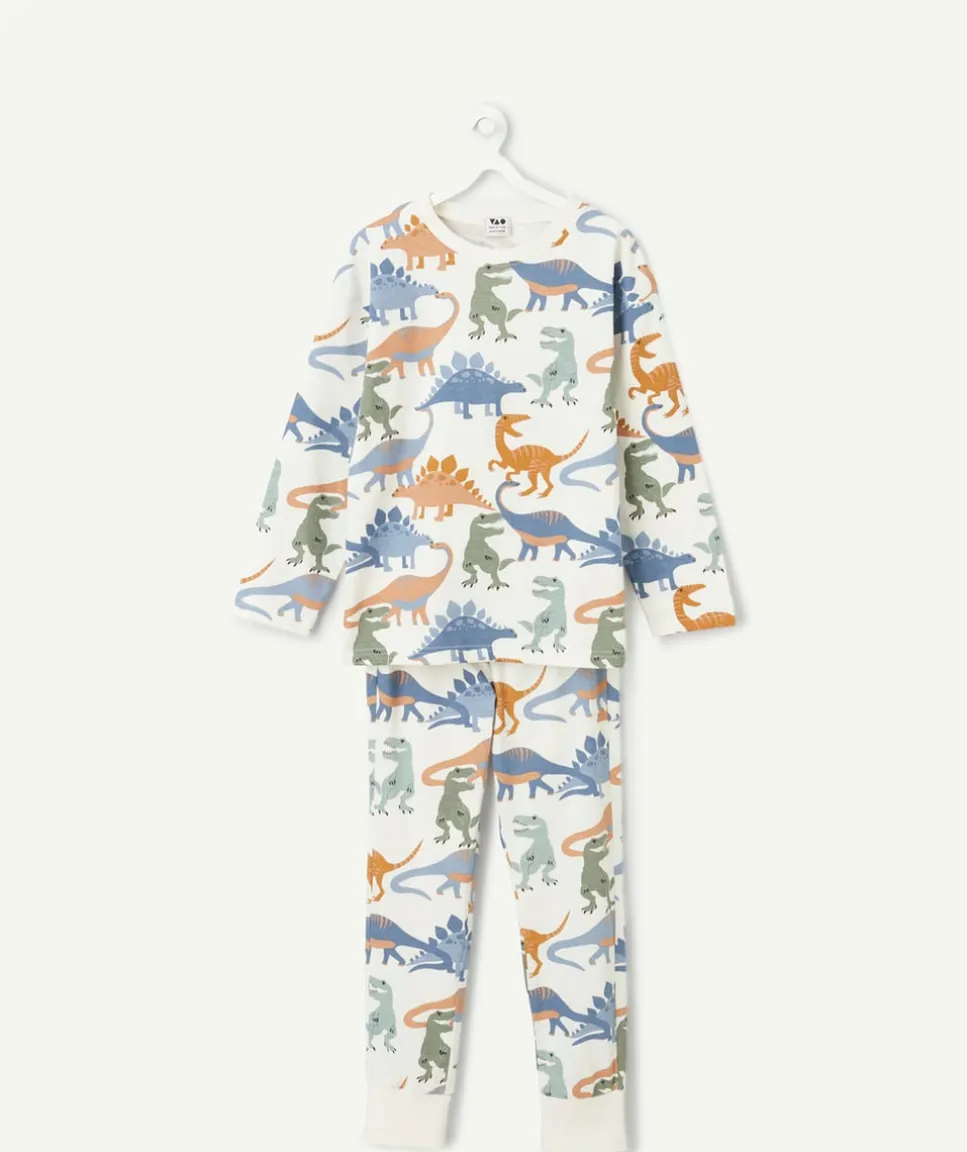 Pyjama coton garçon imprimé dinosaures