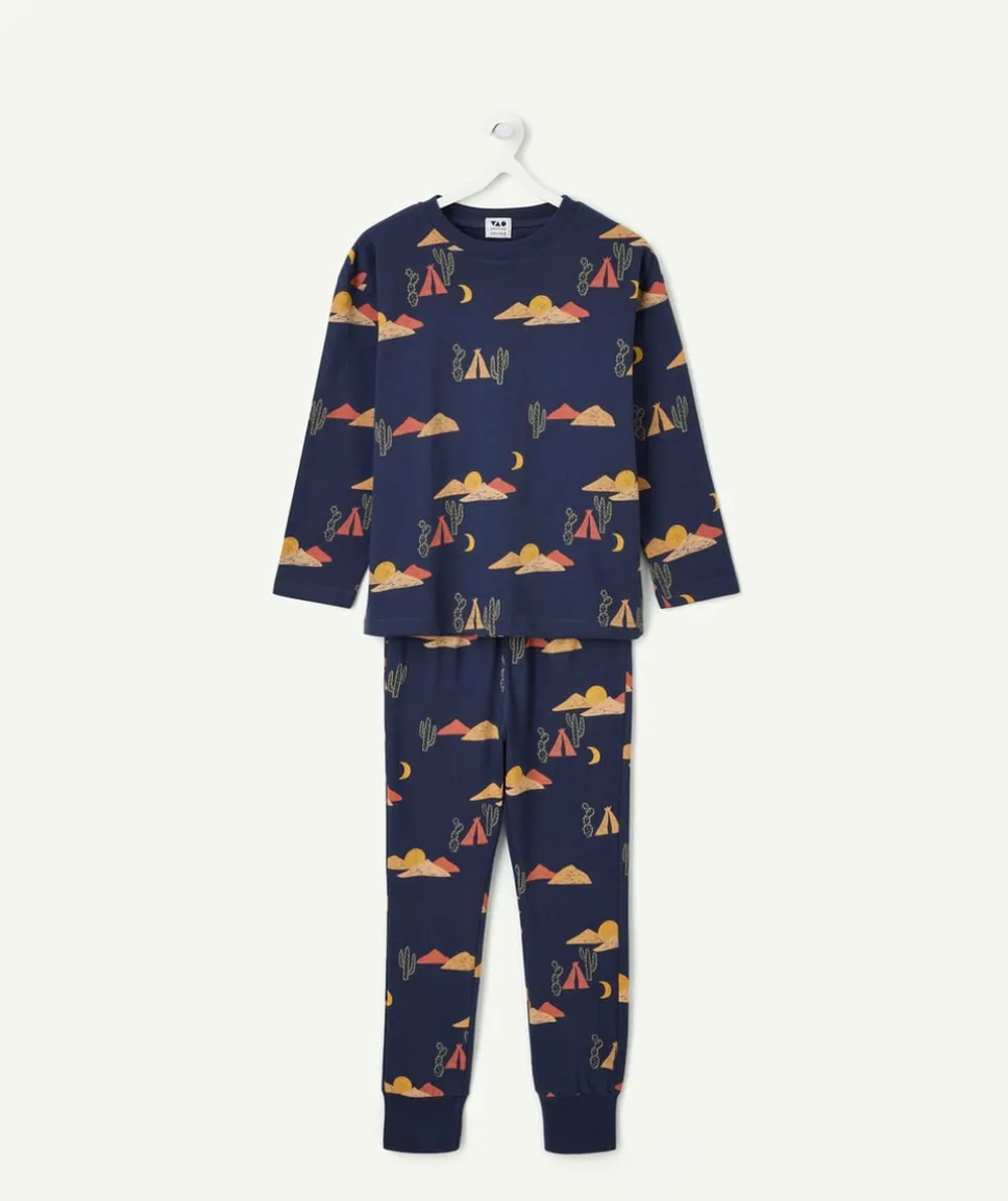 Pyjama coton garçon imprimé désert