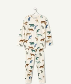 Pyjama coton garçon imprimé félins