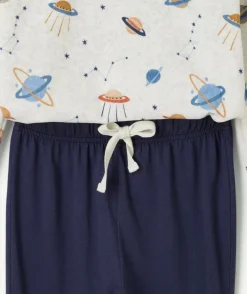 Pyjama coton garçon imprimé planètes