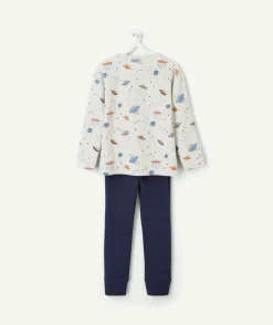 Pyjama coton garçon imprimé planètes