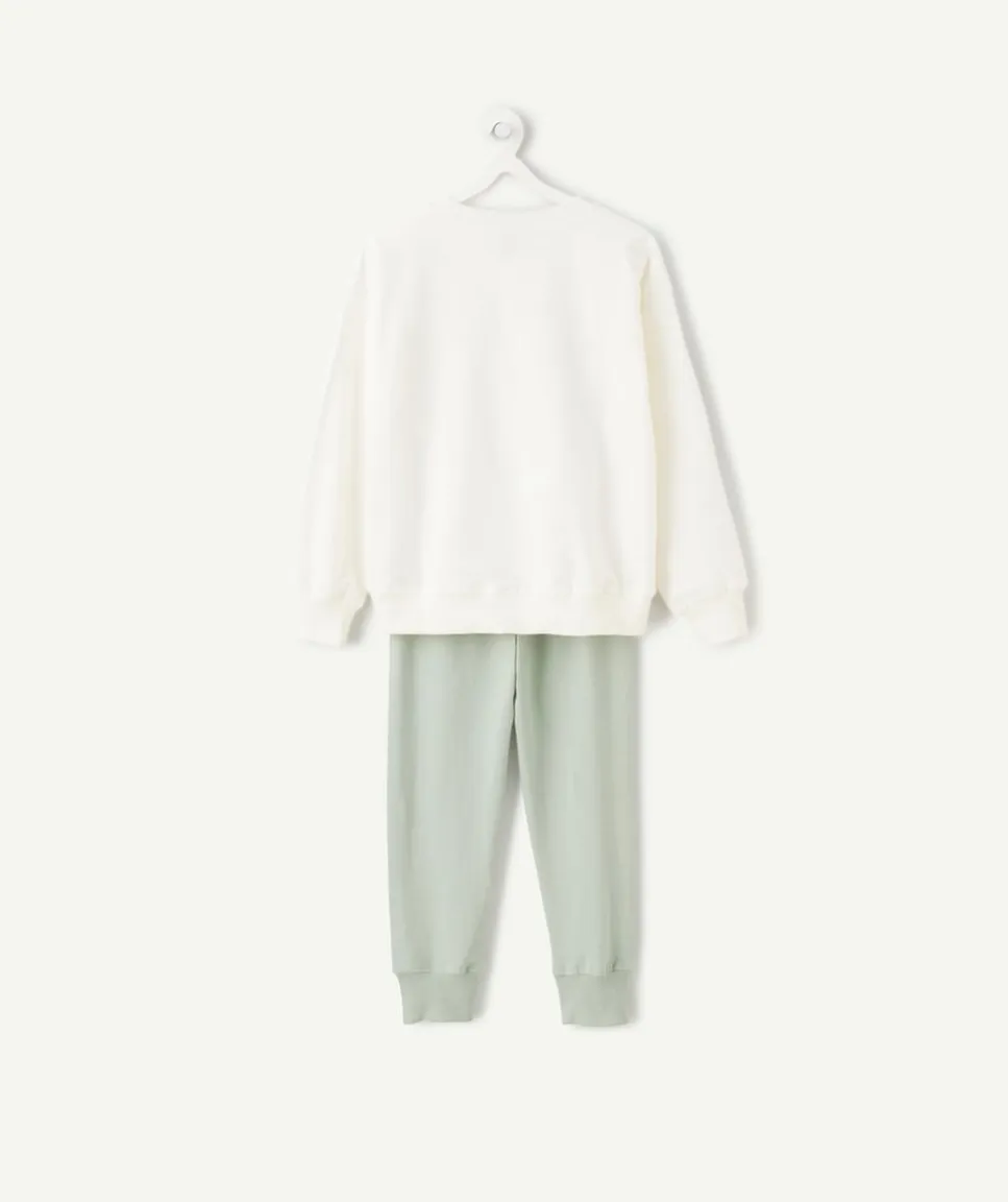 Pyjama coton garçon vert imprimé