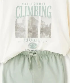 Pyjama coton garçon vert imprimé