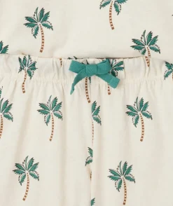 Pyjama deux pièces garçon coton imprimé palmier