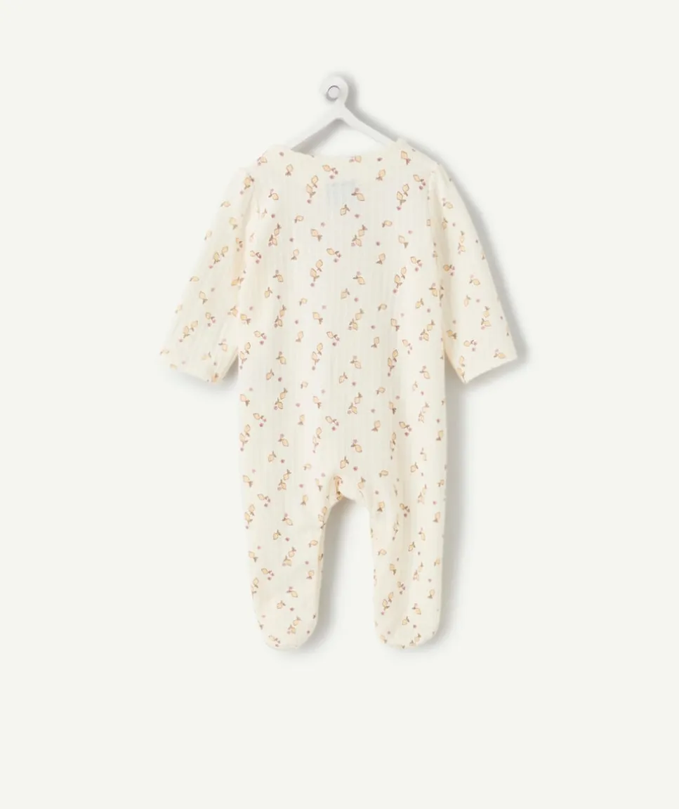 Pyjama en coton bébé fille imprimé floral