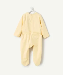 Pyjama en coton bébé garçon jaune imprimé